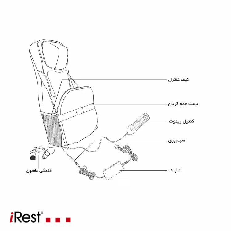 روکش صندلی ماساژور آی رست iRest SL D258S