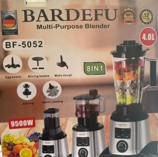 مخلوط کن سه کاره باردفو BARDEFU مدل BF 5052